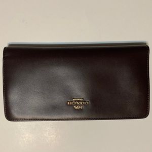 Burgundy Slim Coach Wallet
